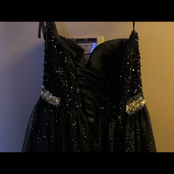 Sherri hill black a line full special event dress - Picture 4 of 8